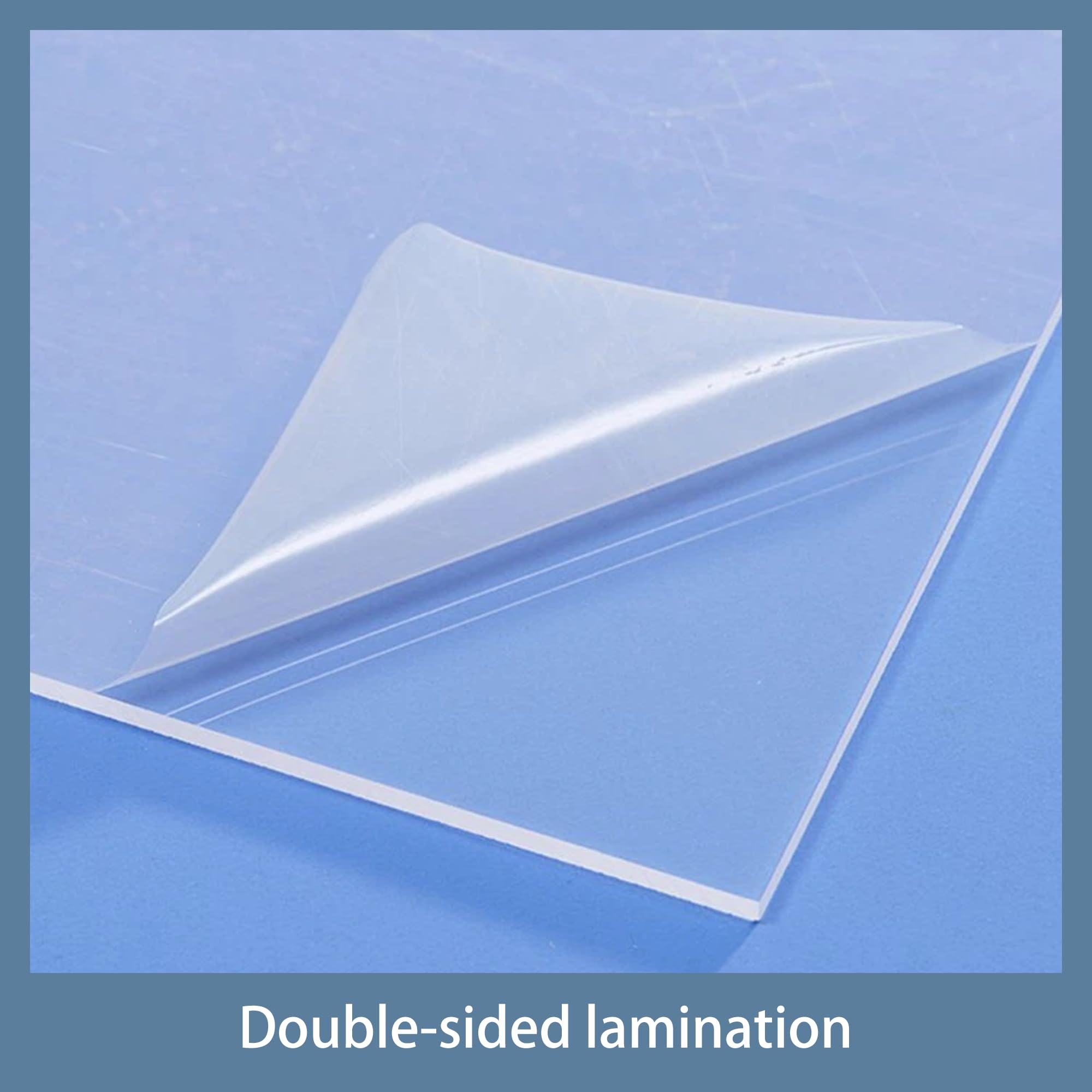 Placa de Acrílico Transparente 30 x 78 cm con Película Protectora Acrílica Transparente Alta Transmisión de Luz para Decoración, Pantalla, Pintura, 3mm