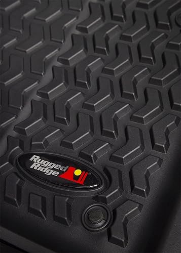 Miniatura 2 de Rugged Ridge - Revestimiento de piso, JL y JLU, solo frontal, Negro