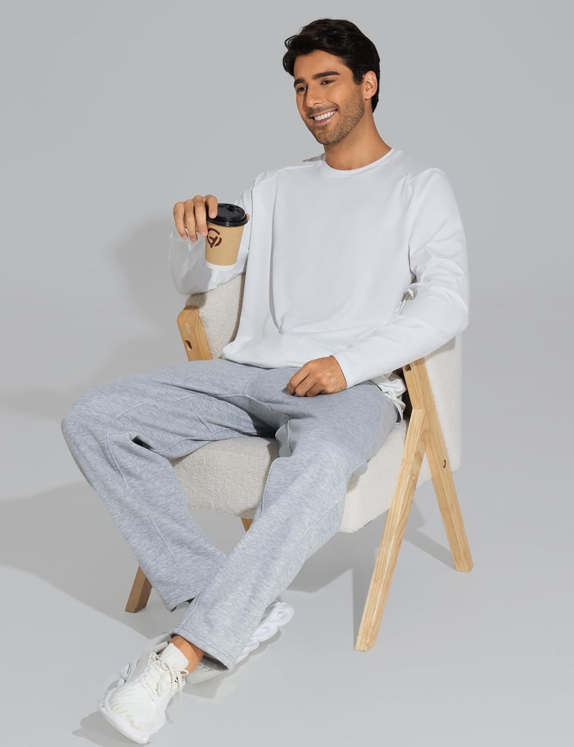 THE GYM PEOPLE Men's Long Sleeve Soft Workout Shirts UPF 50+ Fall Lightweight Athletic Pullover Tops for Hiking Running - Image 6