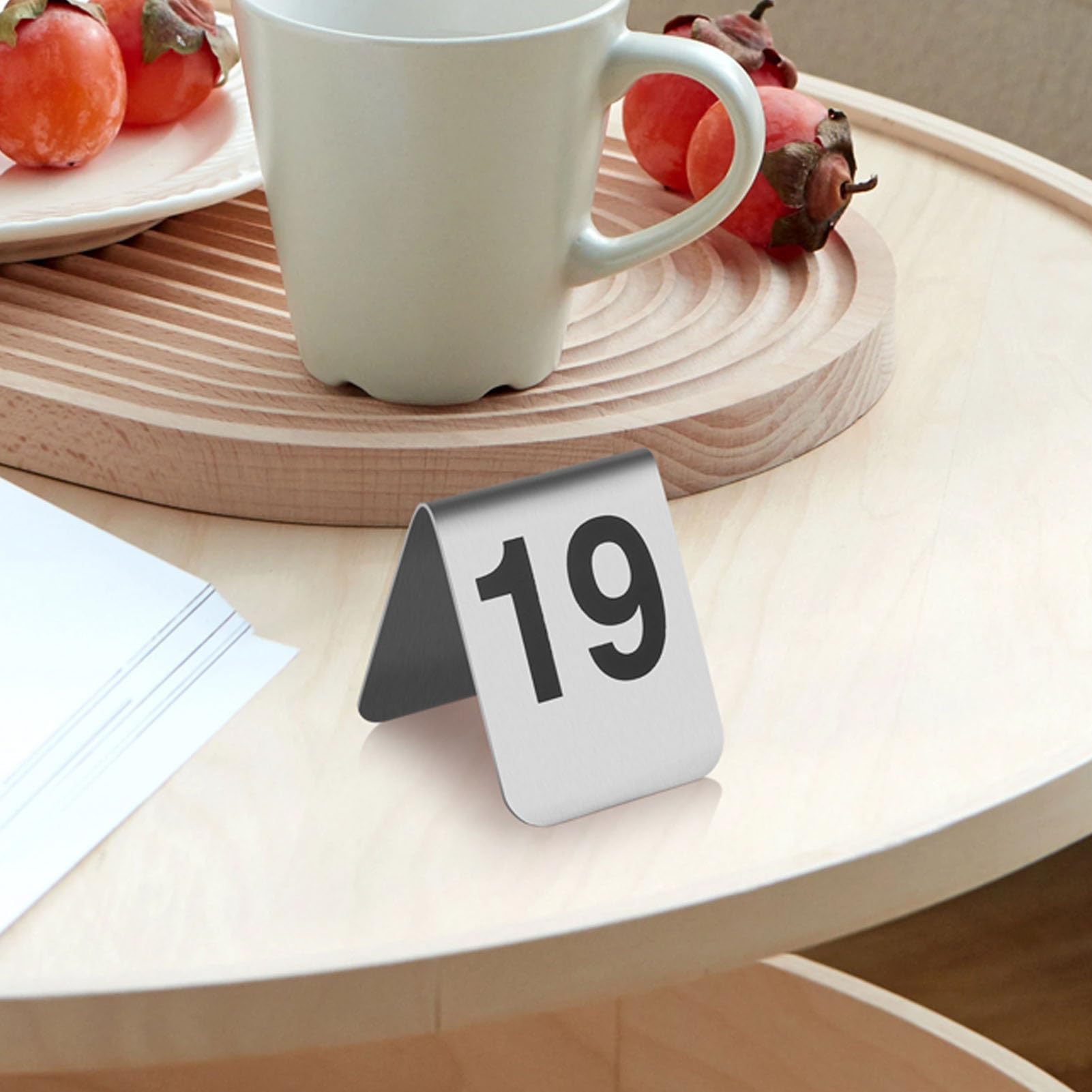 Números de mesa del 1 al 100, tarjetas de tienda de campaña de doble cara, tiendas de campaña de acero inoxidable para asientos de restaurante y boda, 2.3 x 2.9 pulgadas, ideal para eventos y