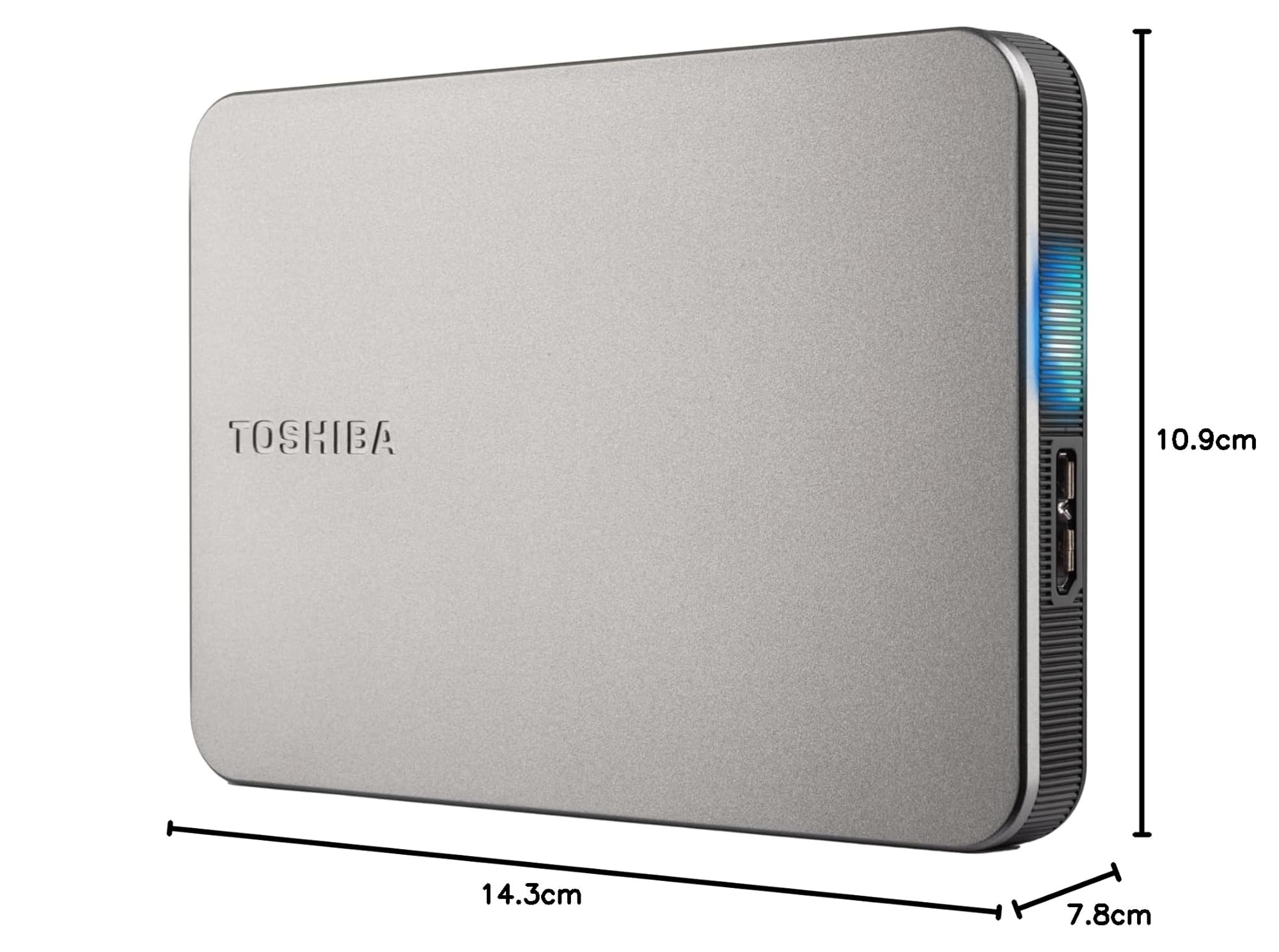 Disco Rigido Esterno - Toshiba - Canvio Flex - 1 Tb - Argento - Prestazioni Eleganti
