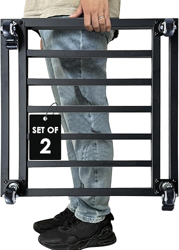 Miniatura 10 de Carrito de plantas de 22 pulgadas con ruedas resistente, 600 libras carrito de plantas de metal grande, soporte cuadrado rodante para plantas con