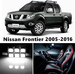 skylightauto 9pcs LED Premium Xenon White Light Interior Package Deal for Nissan Frontier 2005-2016