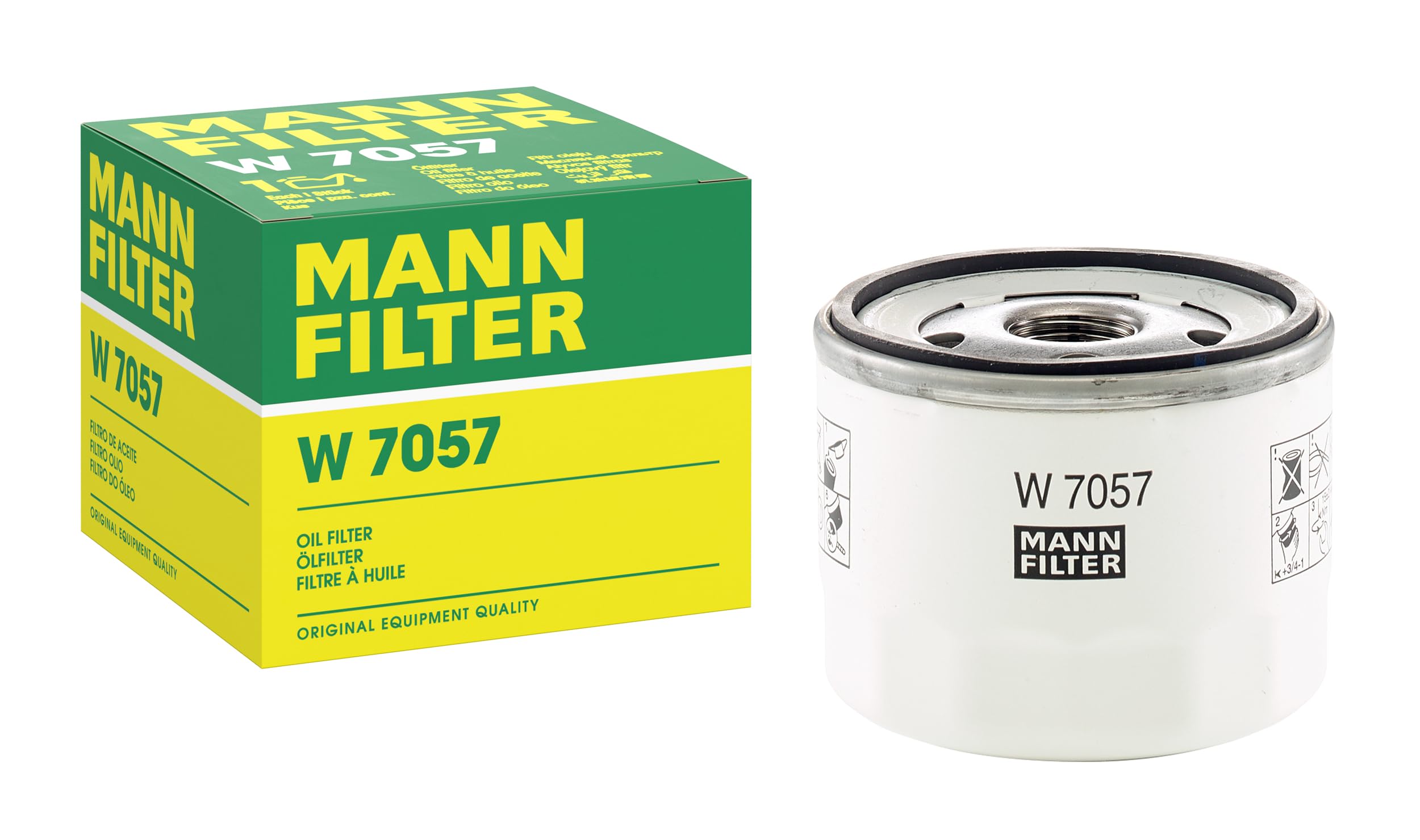 MANN-FILTER Oil filter FORD W 7057 2207993,H6BG6714BA Engine oil filter