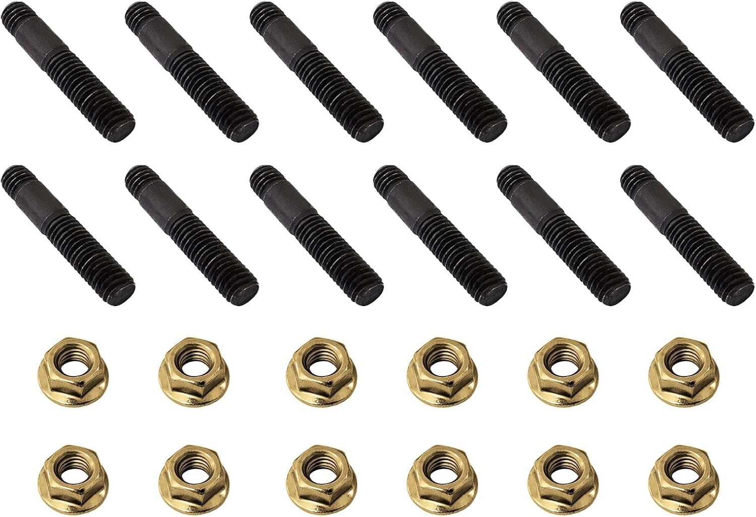 Set di 16 bulloni per collettore di scarico M8 x 45 mm, compatibili con Nissan