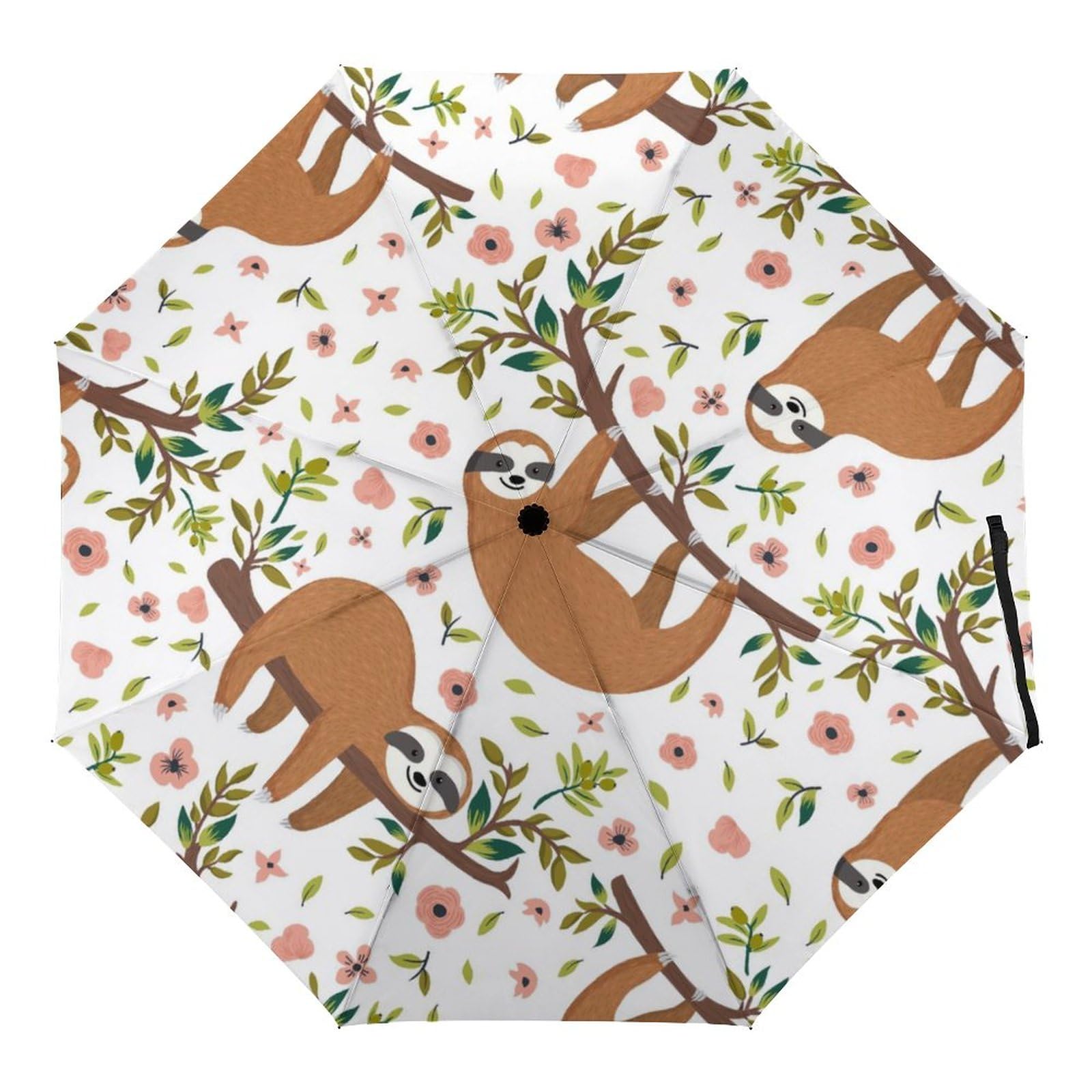 Automatic Umbrella Sloth Folding Umbrellas Light Windproof Umbrellas Portable Travel Umbrella