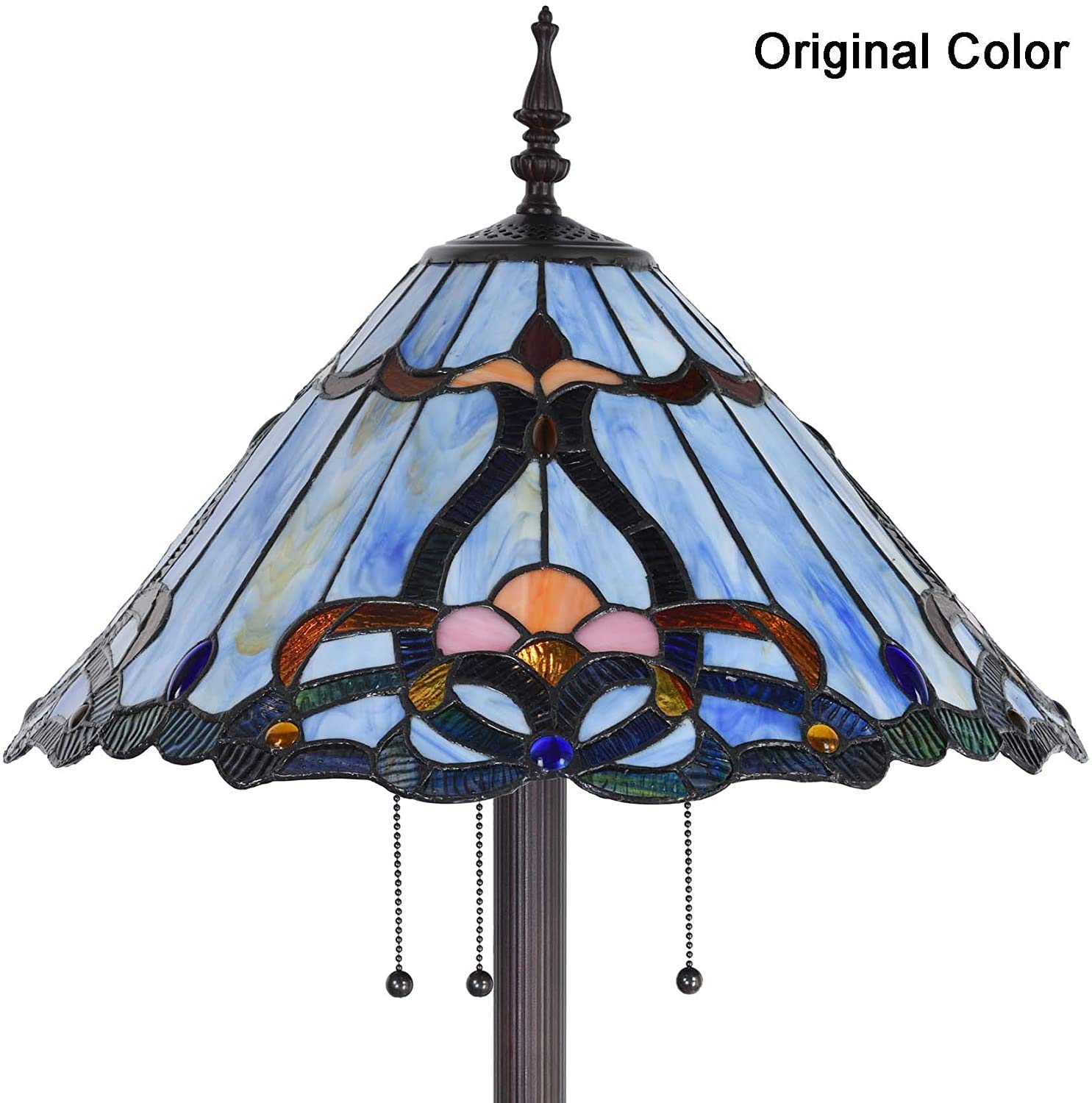 Lampada A Sospensione Bieye In Vetro Colorato – Paralume 40,5 Cm, Arancione E Blu