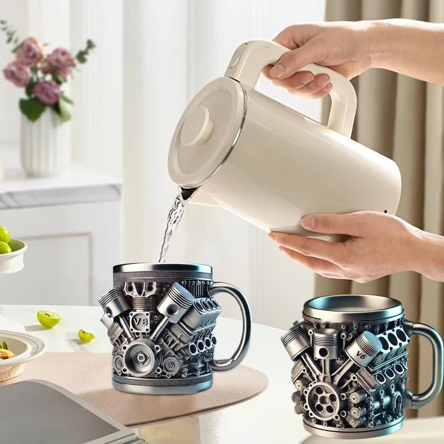 ル*ワ様 トイマシーン03 金属カップ改メンテ済み 使い込まれた逸品 Amazon.co.jp: V8エンジンステンレススチールカップ、ステンレスマグ