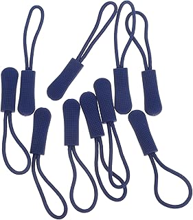 Holibanna Tirador 10piezas Azul Nailon 2,5 Cm Largo Para Mochilas Camping Ropa (etiquetas De)