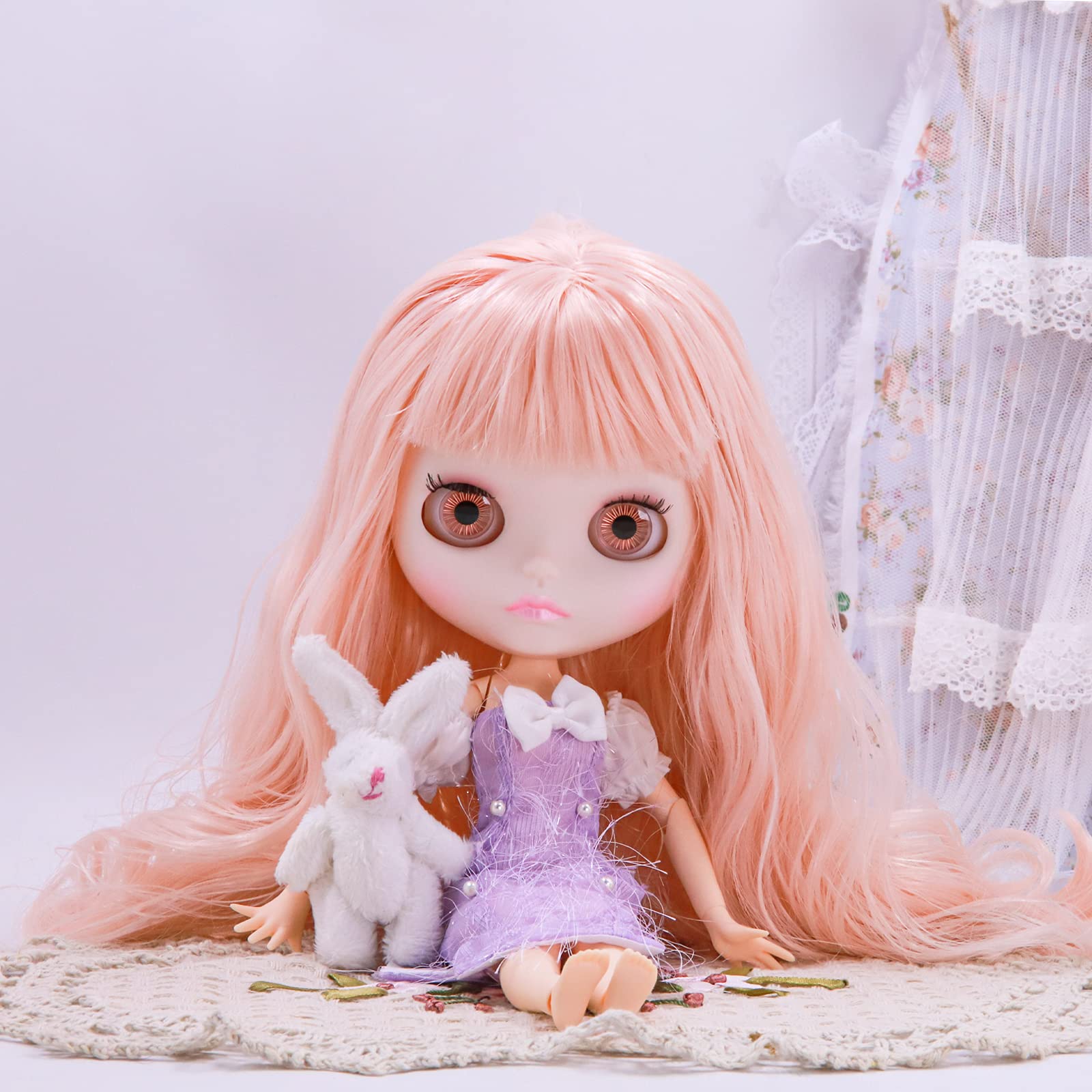 3体　つけ耳３個　フェイスセットおまとめ❤️アイシードール❤️ピンクブルーミックス 3体 つけ耳3個 フェイスセットおまとめ❤️アイシードール