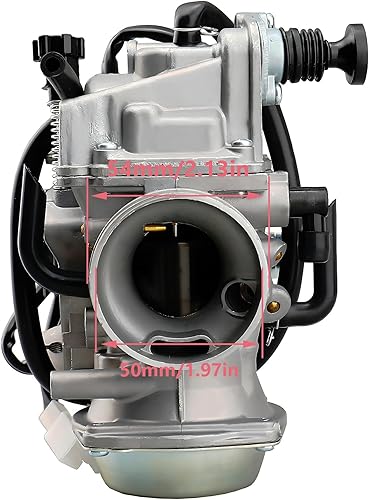 Miniatura 2 de Repuesto de carburador TRX350 para Honda Rancher 350 TRX350TM TRX350TE 350ES 350FE 350FMTE 2000-2006 ATV de 4 tiempos con cubierta de base negra del