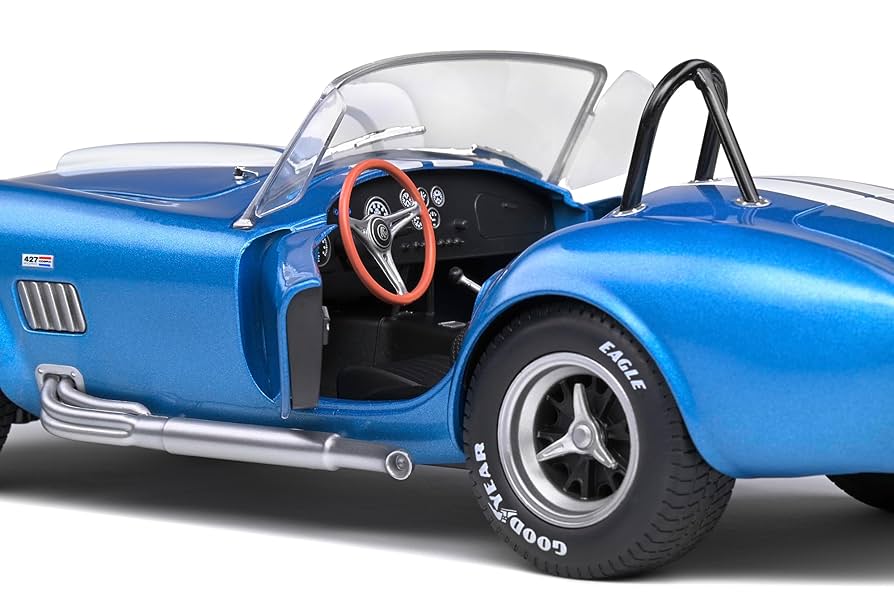 SOLIDO AC COBRA 427 MK.2メタリックブルー 1/18 Solido Shelby AC Cobra 427 MKII Metallic Blue 1965 Diecast
