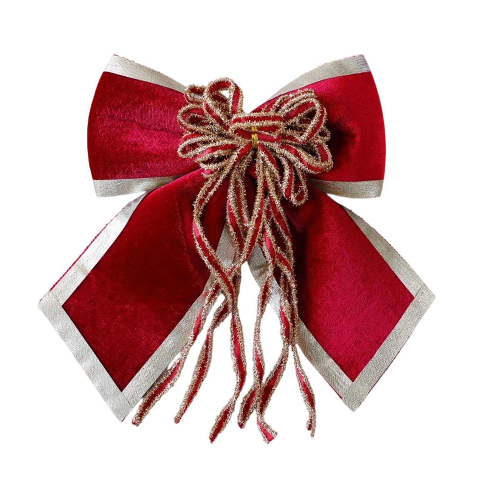 Festives Velvets Bow Decoration for Christmas Tree Door Curtains and Parties Hanging Wreath Bowknot Velvets Bow Ornament Christmas Decorations Packaging Decoration Home Plush Hanging Ornament