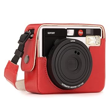 Megagear MG1297 Ever Ready Leather Camera Case, Bag, Protective Cover for Leica Sofort Instant, Red