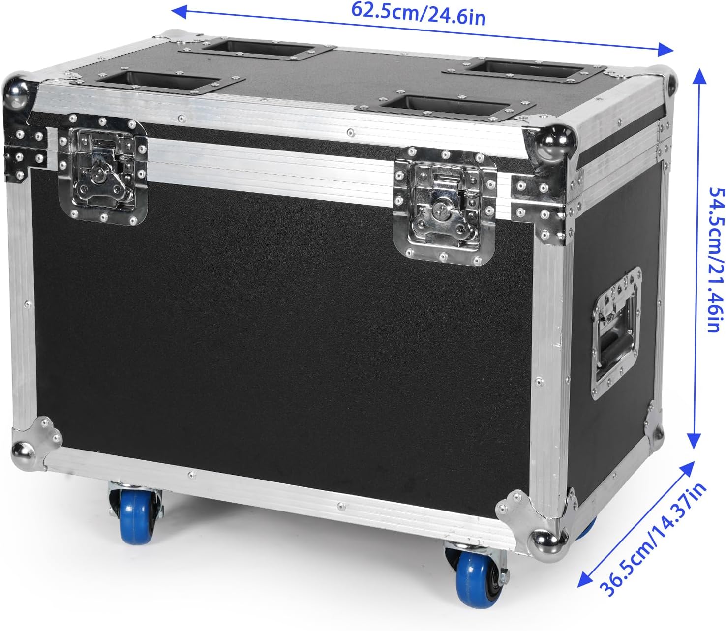 [2-Pack] Moving Head dj Light with Flight Case,19x15W Beam/Wash/Zoom Effect,4in1 Stage Lights Professional DMX512 & Sound Activated Control DJ Lights24.6in*21.46in*14.37in