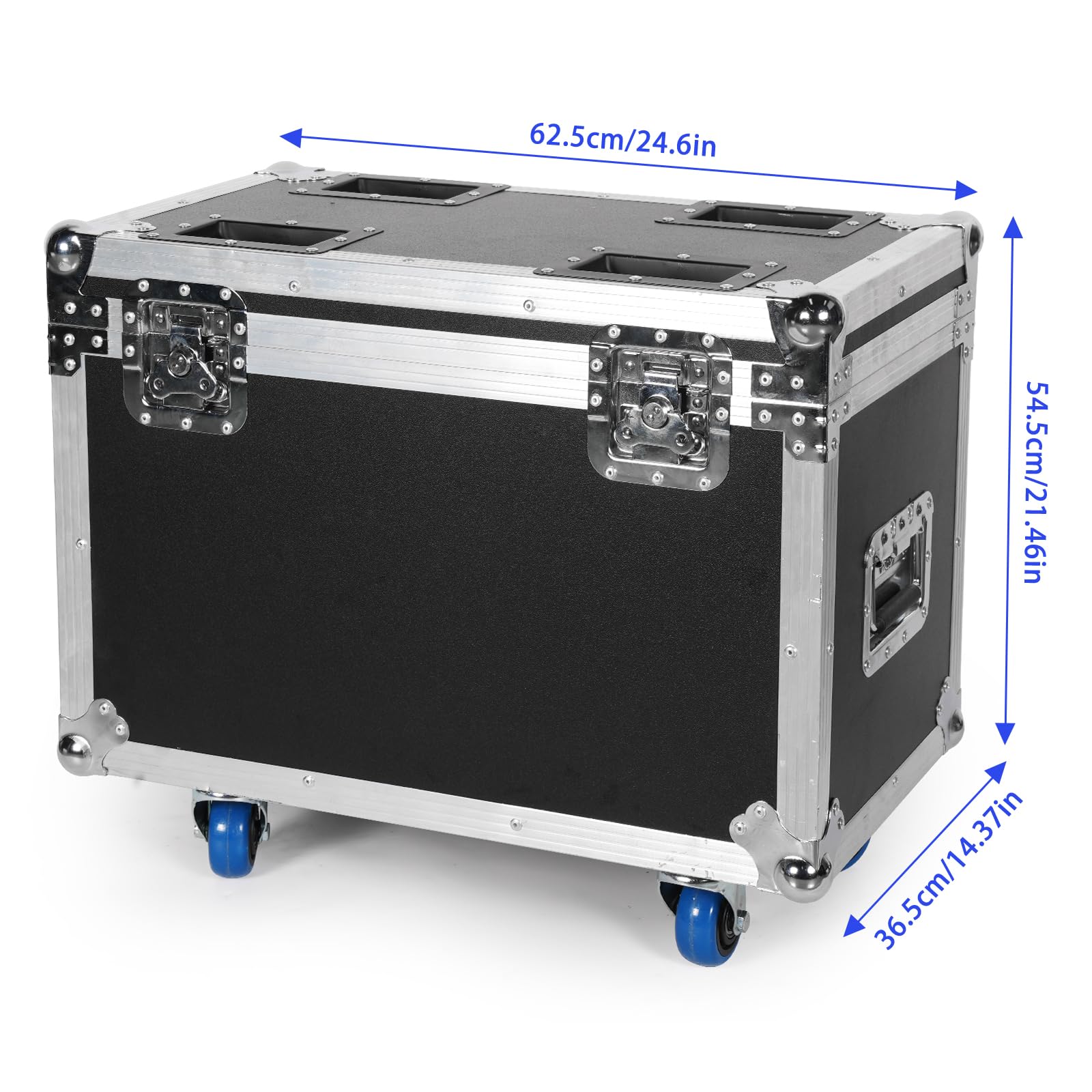 Funda para 2 unidades, 19 x 15 W, cabezal móvil, RGBW, LED, DMX, efecto zoom, luces de escenario, Negro