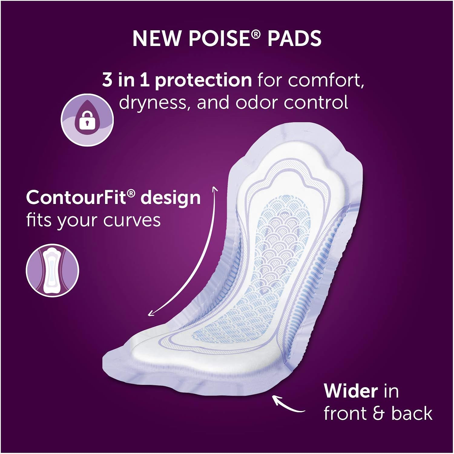 Best Deal Product Poise Incontinence Pads for Women, Light Absorbency, Long Length, 96 Count (4 Packs of 24) (Packaging May Vary)