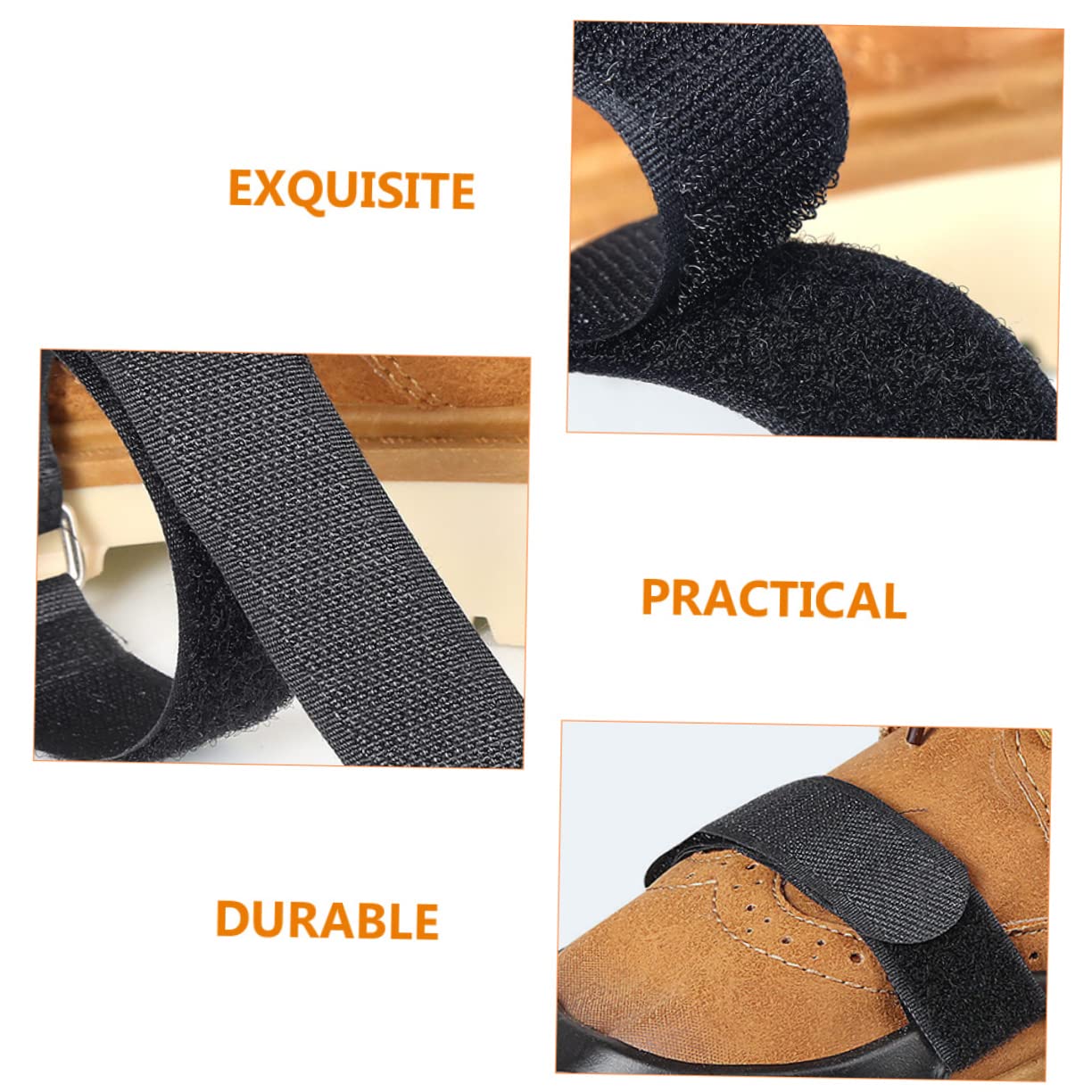 16pezzi Cinghie Antiscivolo Per Scarpe Bandiere Regolabili Per Escursioni e Arrampicate Accessori Per Scarpe Con Ghiaccio Adatte Tutte Le Taglie