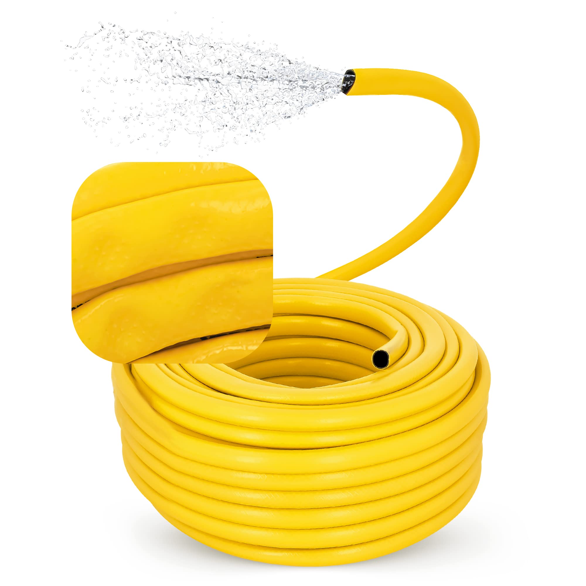 Tubo Acqua Giardino 5 Metri Tubo Per Acqua Da Giardino 5 Metri, 3/4 Pollici, Nero, 25 Bar - Anti-alghe, UV, Gelo Tubo Irrigazione - Foto 8