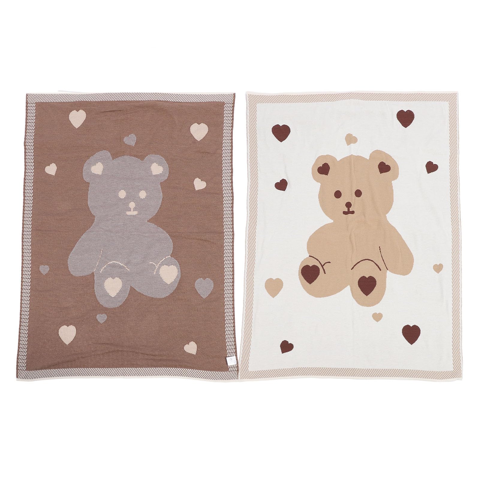 Coperta per Neonati, Coperta Calda per Neonati, Coperta in Cotone per Neonati Lavorata a Maglia Addensata Traspirante Multifunzionale, per Neonate