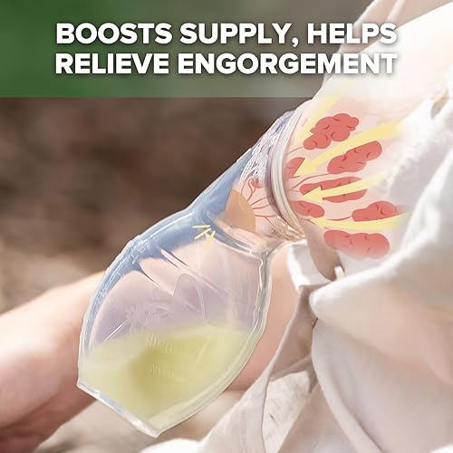 Miniatura 6 de Haakaa - Extractor manual de leche materna de 34 onzastapa de silicona de grado alimentario BPA PVC y libre de ftalatos