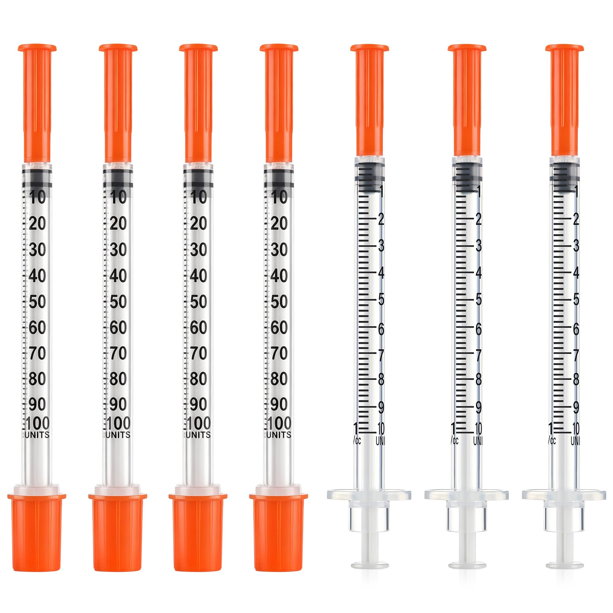 U-100 1ml Syringes , 30G 5/16’’ (8mm) Syringe, Box of 100