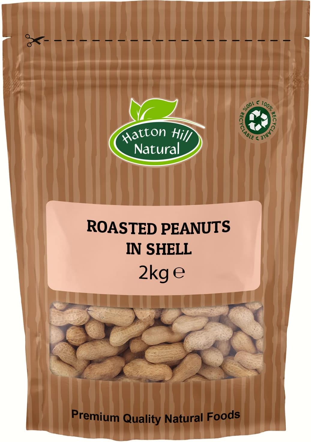 Roasted Peanuts in Shells 2kg (Monkey Nuts) by Hatton Hill - Free UK Delivery