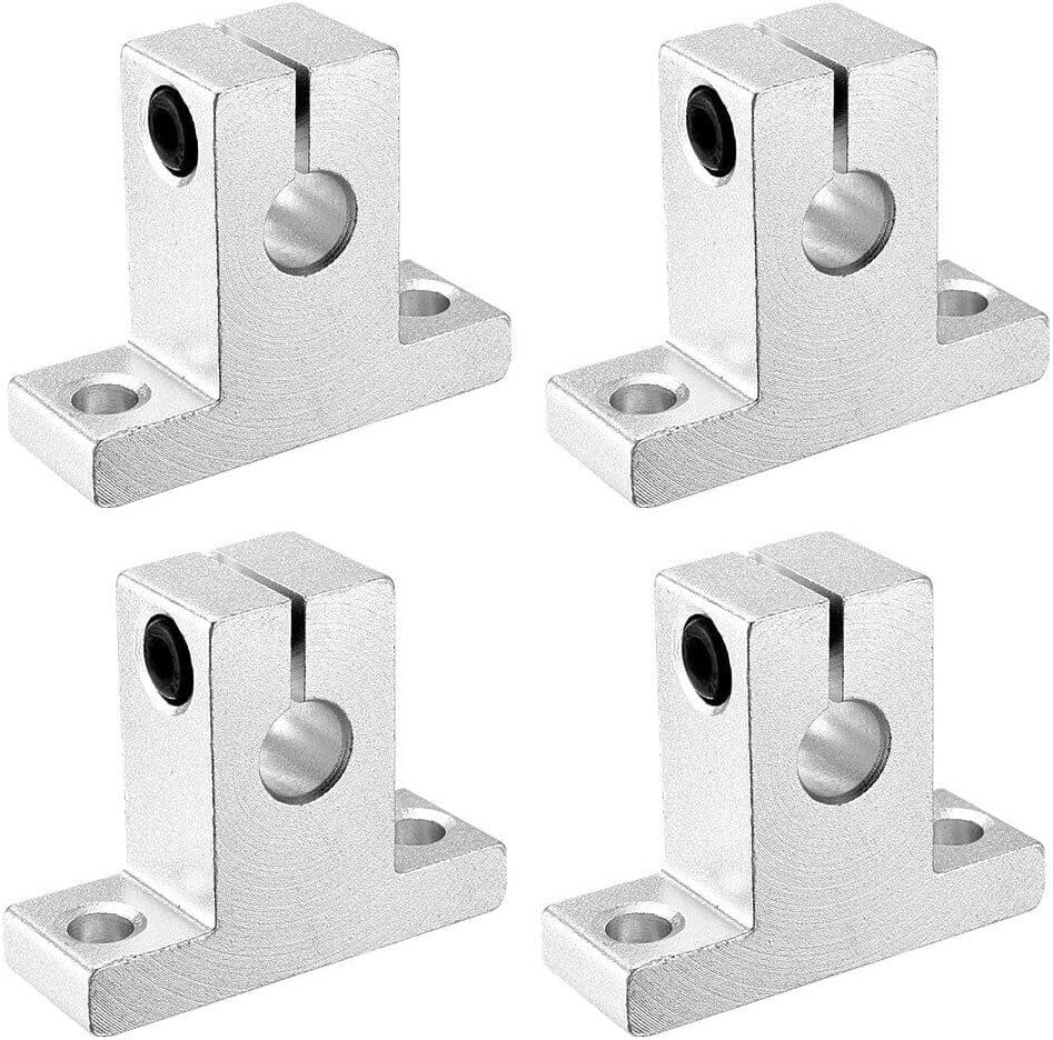 Toolparts And Accessories 4pcs SK8 Aluminum Linear Motion Rail Clamping Rod Rail Guide Support (#CN#130824-13827)