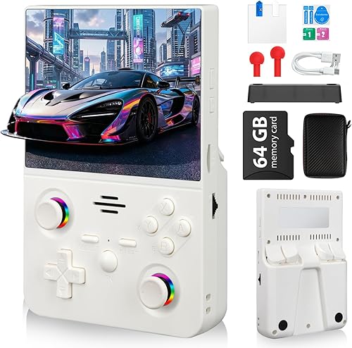 Miniatura 21 de RG36PRO - Consola de juegos portátil – Compatible con 30000+juegos clásicos, tarjeta TF 64G, sistema de código abierto, pantalla de 3.5 pulgadas,
