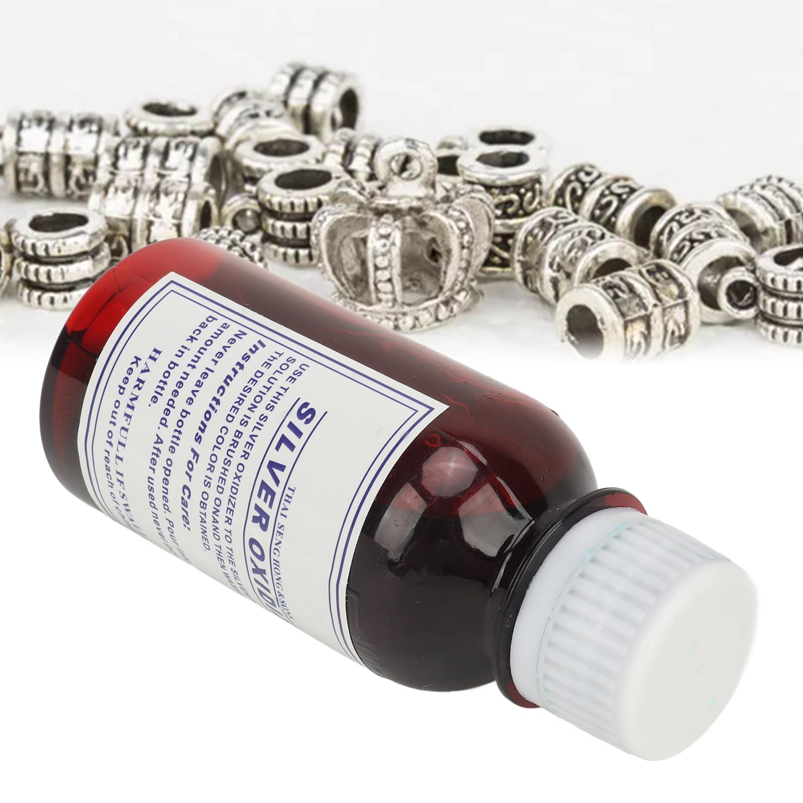 Soluzione Ossidante per l'argento, Soluzione Ossidata per la Creazione di Gioielli Vintage Previene i Danni per la Produzione Artigianale di Superfici Metalliche
