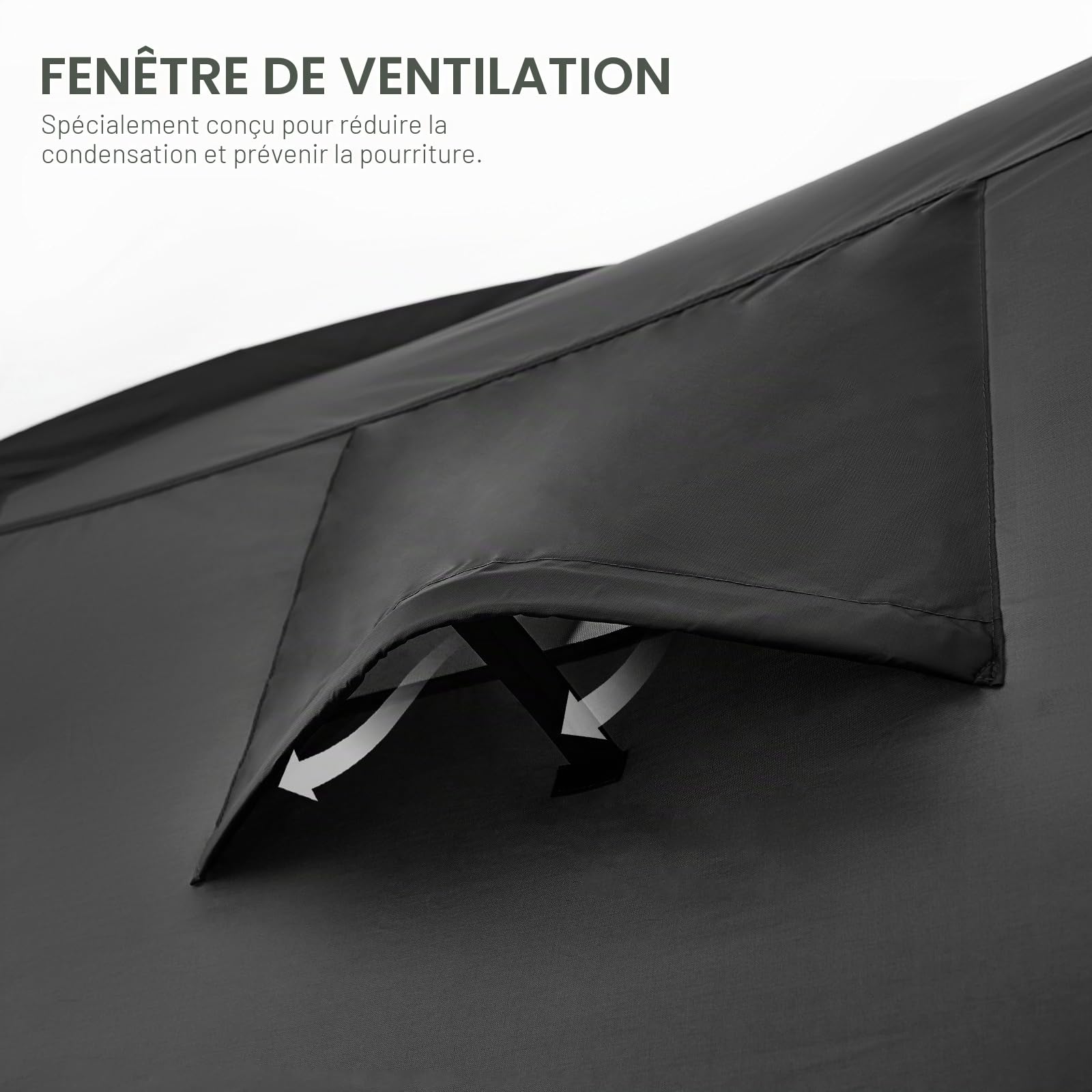 EVER ADVANCED Tente pour 2-3 vélos, Garage pour vélos 200x120x165cm