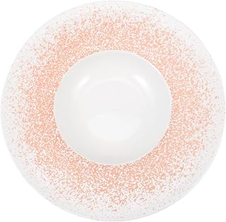 HEMOTON Miski Zupy Płyty Makaronowe Miski Sałatkowe Porcelanowa Szeroka Miski Obręczy Kuchenka Mikrofalowa I Sejf (Pomarańczowy)