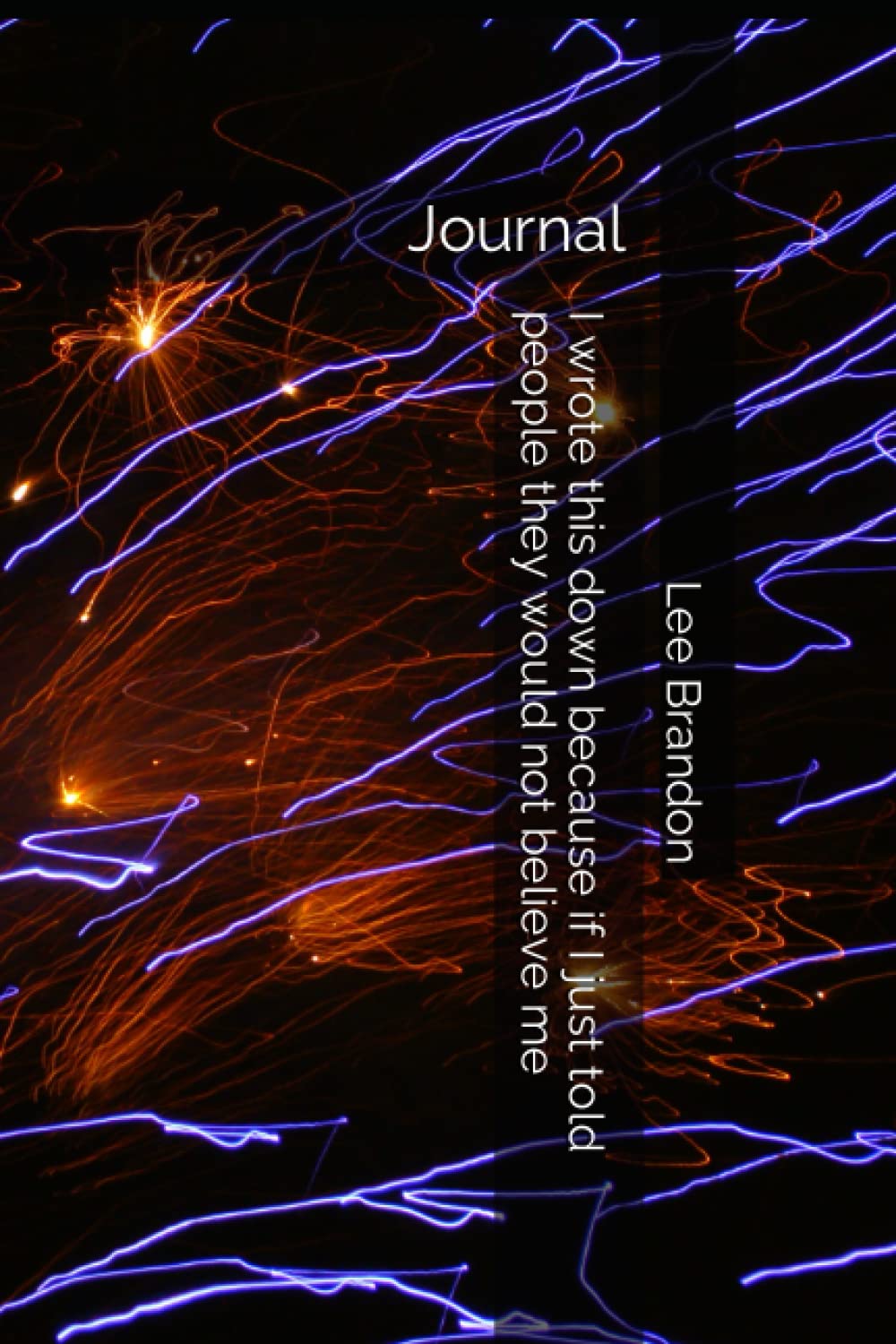 I wrote this down because if I just told people they would not believe me: Journal