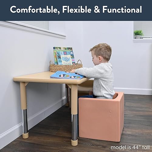 Miniatura 8 de Childrens Factory Adapta-Bench CF910-057 Almendra asientos flexibles para niños aula muebles de preescolar y guardería sillas para niños pequeños