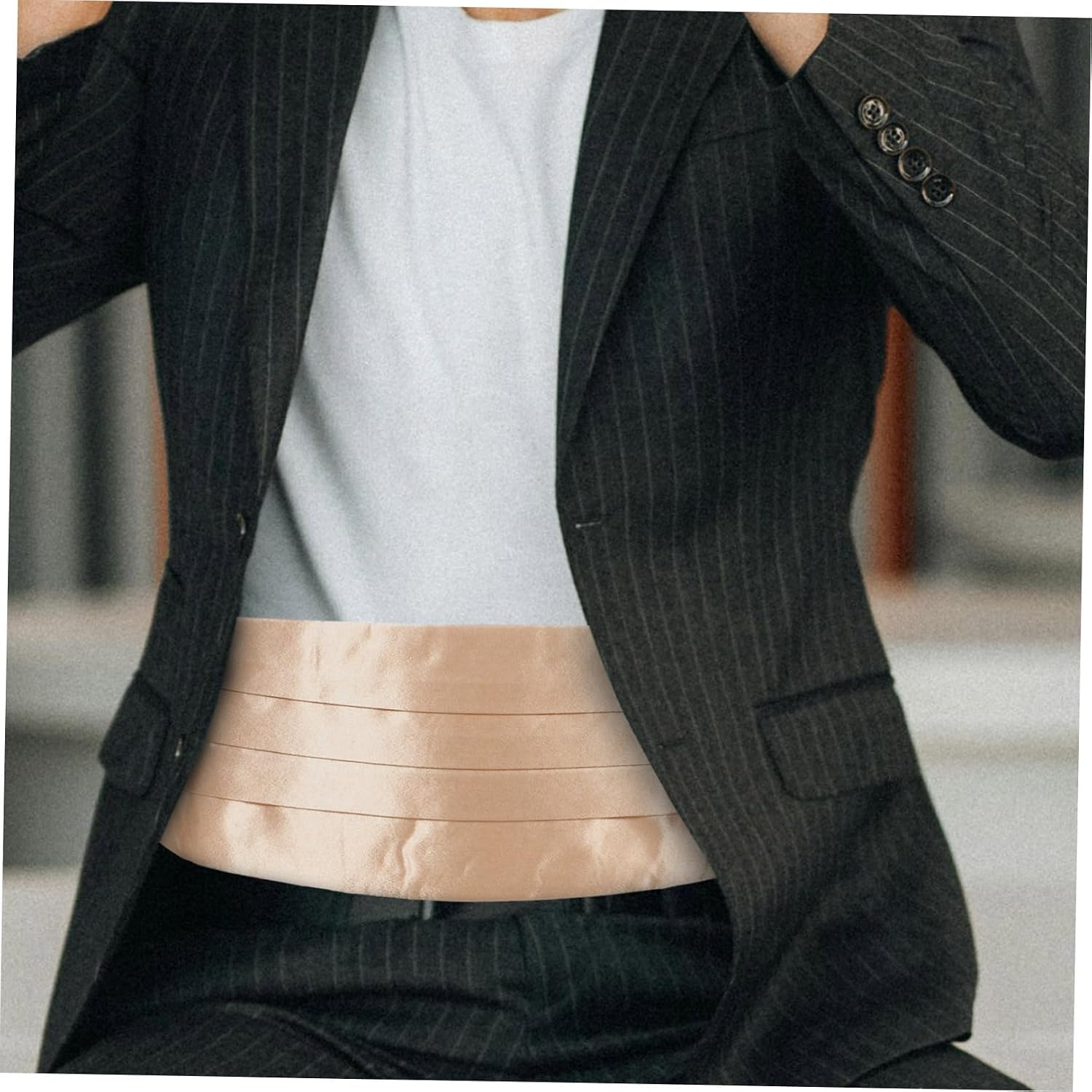 Groomsmen Cummerbund Formal Waist Band for Tuxedos Weddings Proms Stylish Solid Color Waistband Essential Accessory for Men Dress Attire