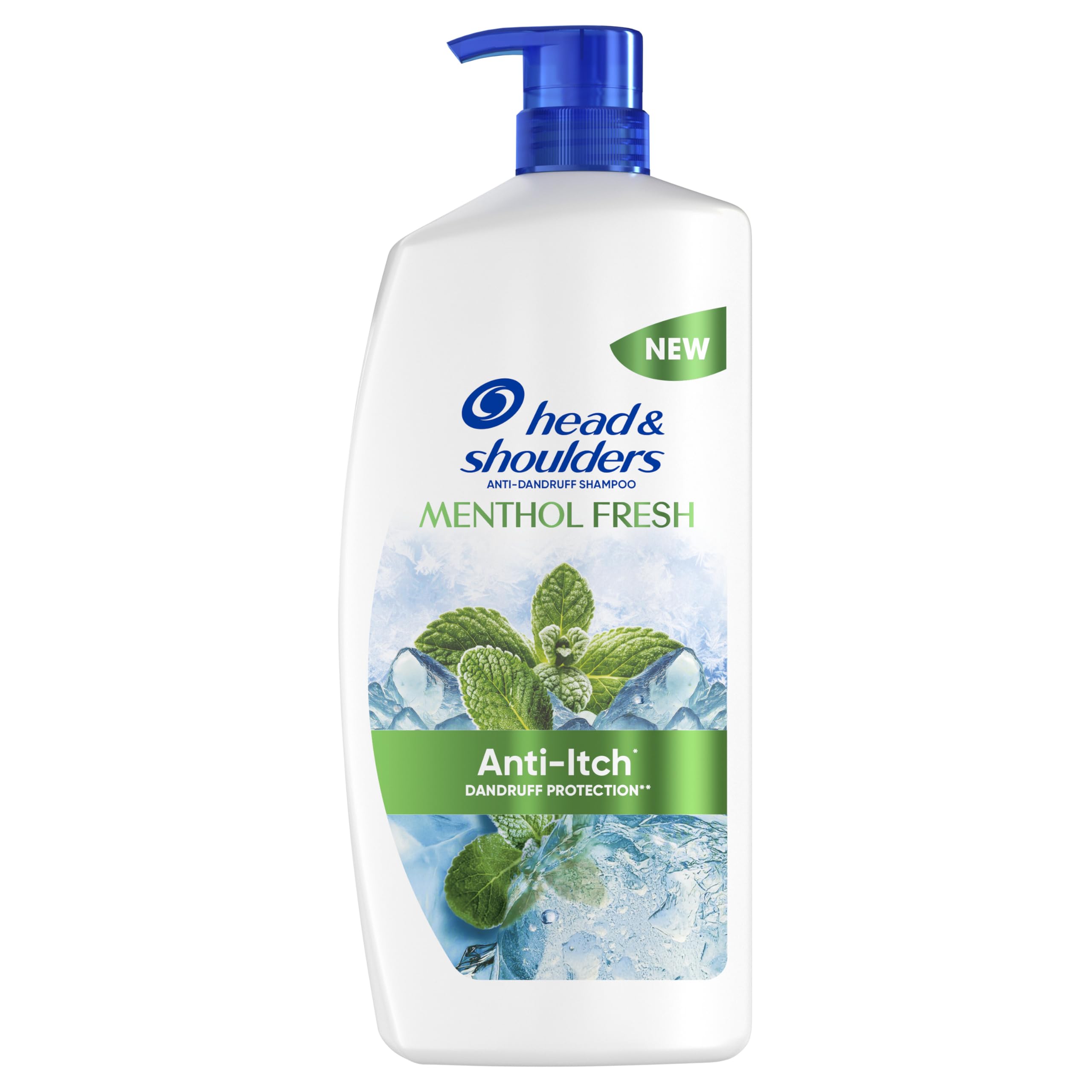 Head & Shoulders Menthol Fresh Anti-Dandruff Shampoo for itchy scalp 1000ml. With Extra Cooling Effect. Works Against Causes Of Dandruff Oil And Itch From The 1st Wash