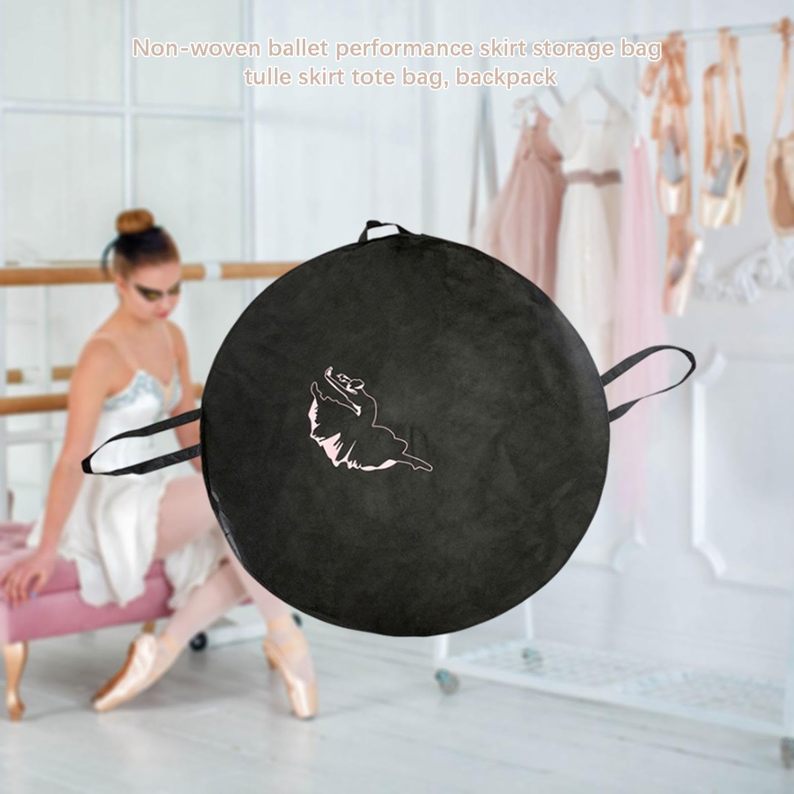 Bolsa para Falda Tutú de Ballet con Correa y Asa Funda Redonda de Poliéster