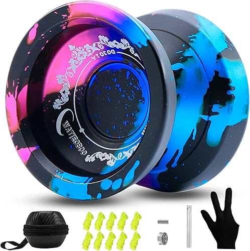 WATIEOBOO Yoyo Yoyo profesional que no responde para adultos y yoyos de trucos receptivos con 10 rodamientos de bolas, kit de mantenimiento