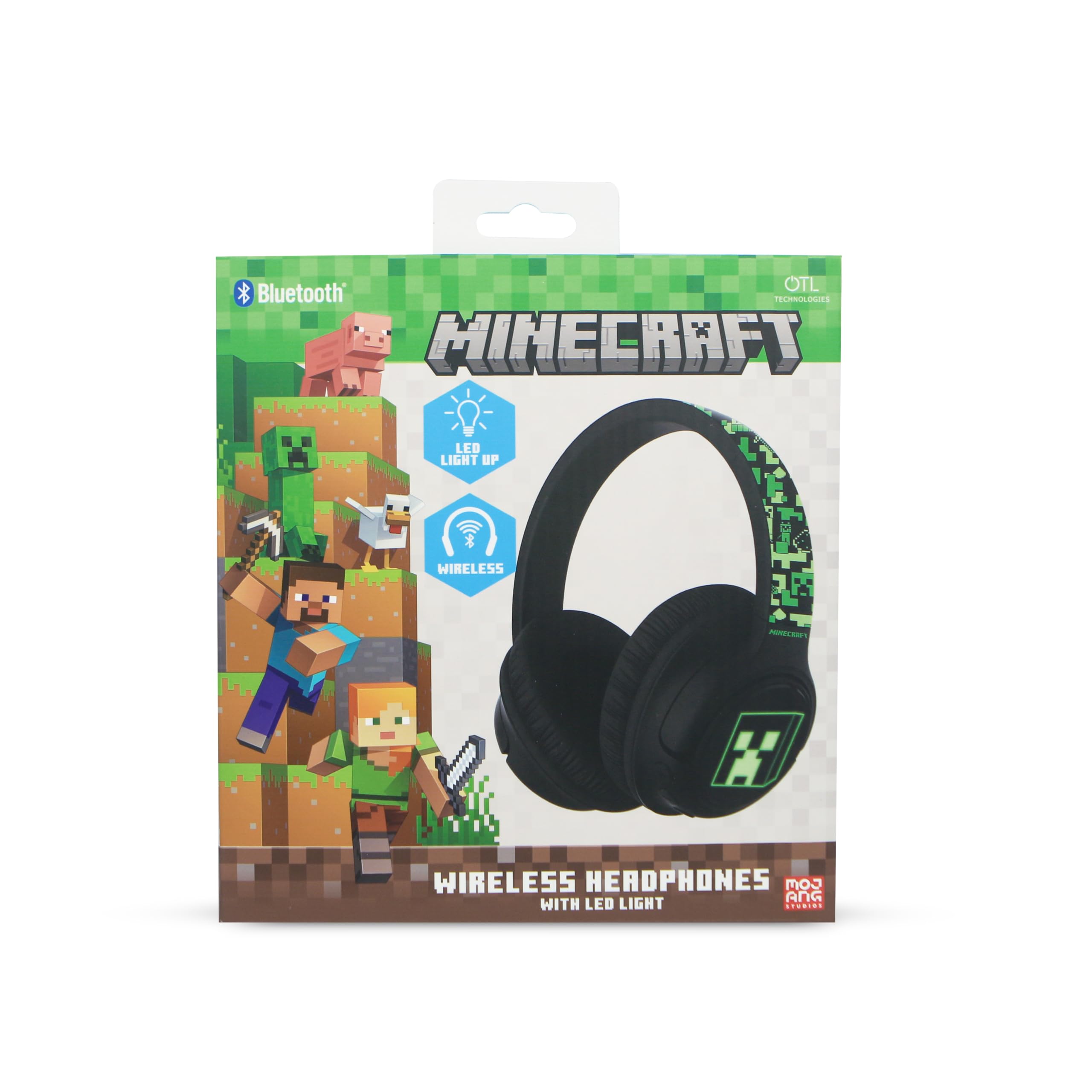 OTL Technologies Minecraft Foldable Wireless Headphones with LED LIGHT-image-35
