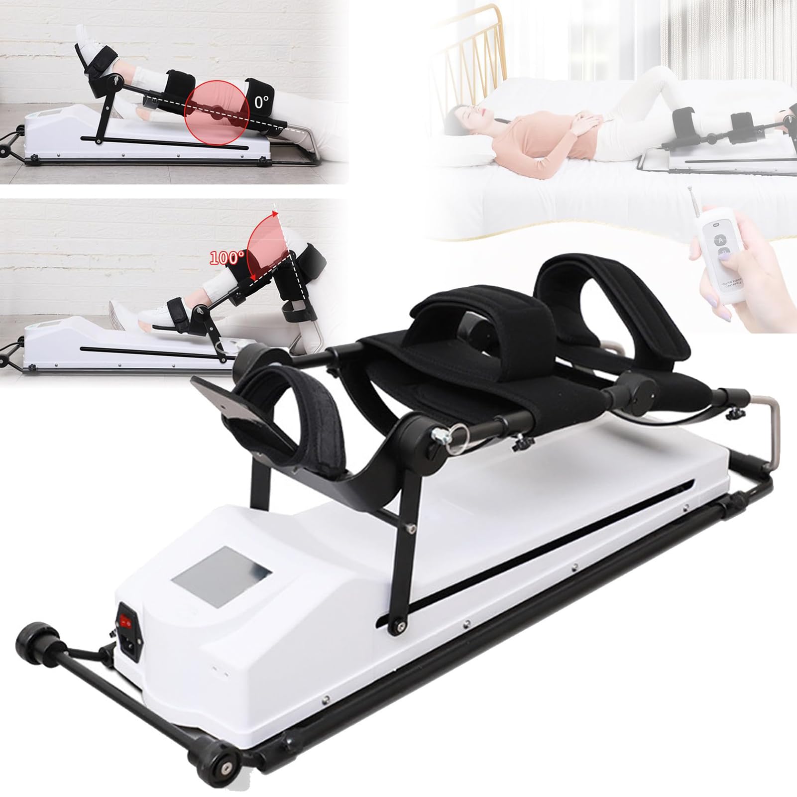 Equipo de rehabilitación de rodilla | Máquina de movimiento pasivo continuo | Flexión/extensión de 0°-120° | Entrenamiento bidireccional para rigidez de extremidades inferiores