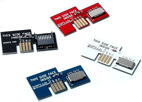 Miniatura 8 de HUAYUWA Kits de actualización de juego (blanco, versión NTSC-U) se adapta a Gamecube SD2SP2 Mircro adaptador de tarjeta SD SDLoad SDL TF lector de