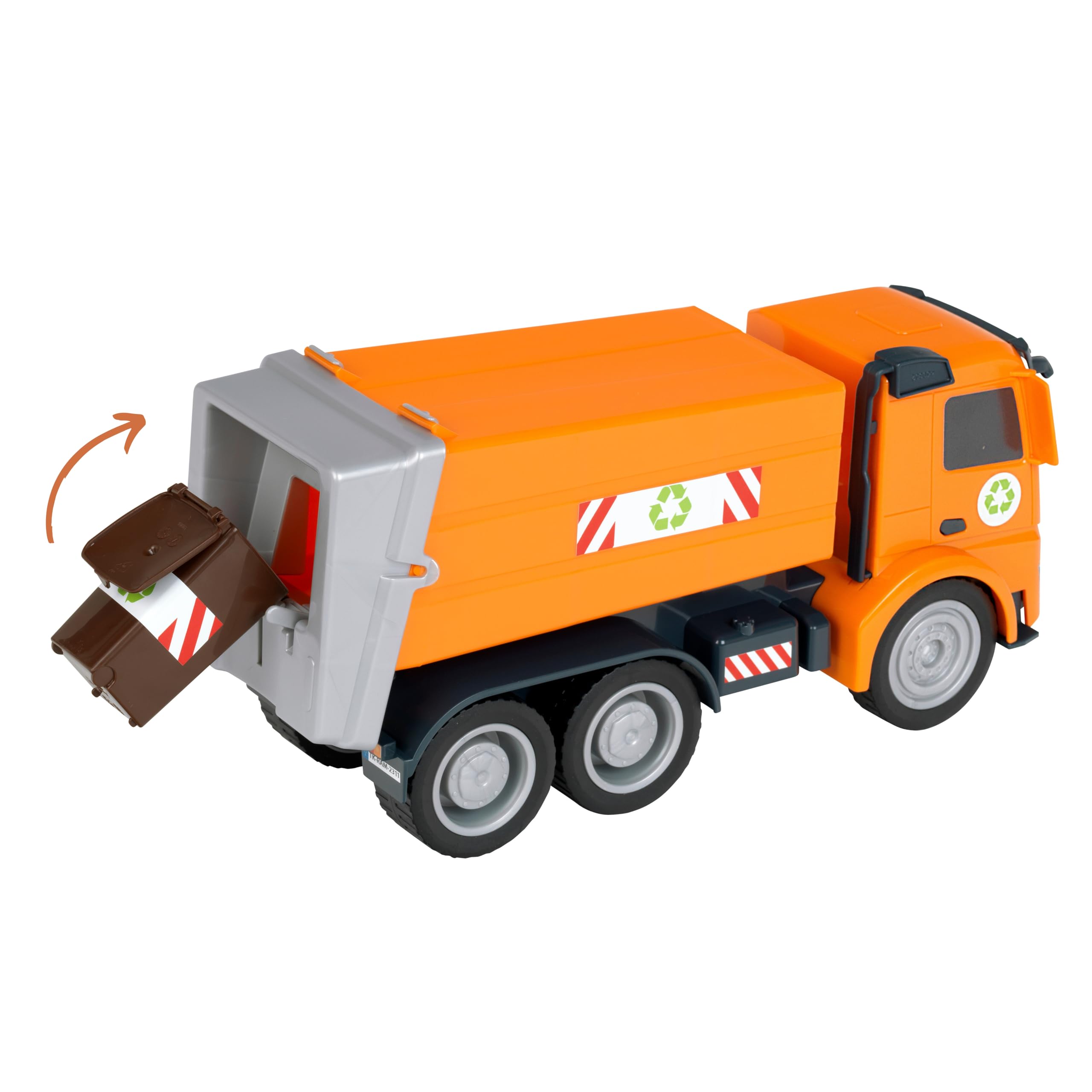 Theo Klein 3805 Mercedes-Benz Arocs Garbage Truck Sand Vehicle, Orange, 38 cm x 12 cm x 17 cm - Image 3