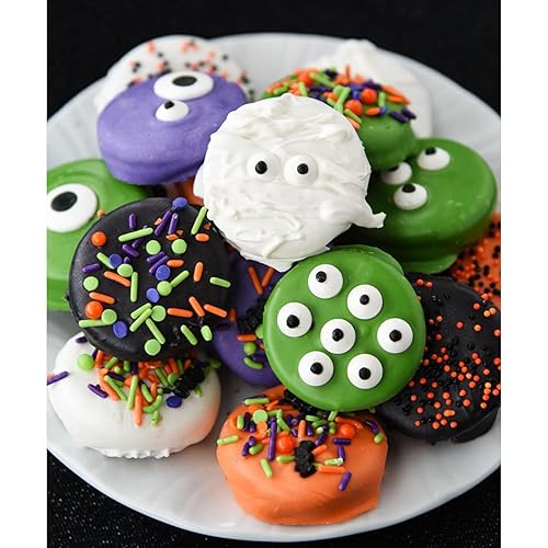 Miniatura 4 de Bolas oculares de caramelo, 250 unidades, ojos comestibles para decoración de pasteles, cupcakes, galletas, decoración de helado, chispas para