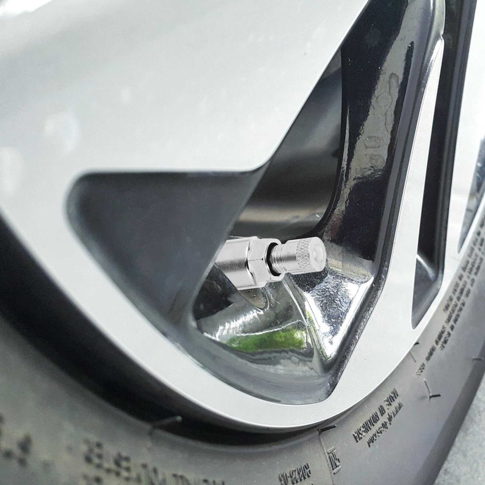 ibasenice 10 Unidades Unidades Vástagos de Válvula Metálicos para Neumáticos sin Cámara Montaje Atornillado Resistentes y Duraderos para Ruedas de Coche Camión y Motocicleta