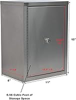 Vista 2 de Omnimed 181651 Armario narcótico de doble puerta con 2 estantes, 8"/profundo