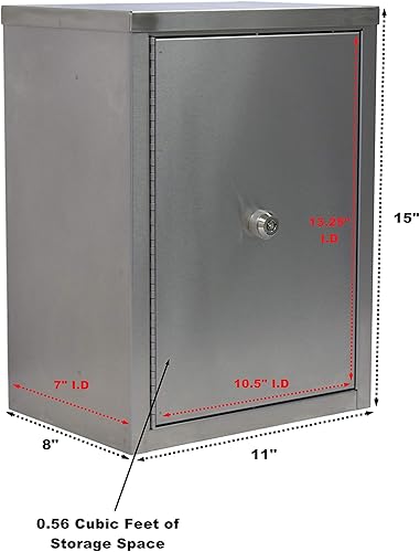 Miniatura 2 de 181651 Armario narcótico de doble puerta con 2 estantes, 8"profundo