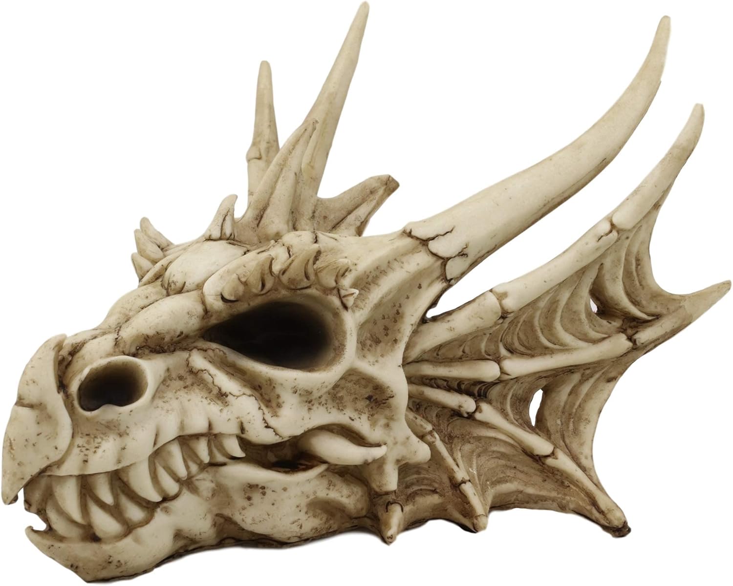 Ebros Gift Jurassic Grendel Elder Dragon Head Skull Realistic Fossil Statue 9" Long Might and Magic for Medieval Fans Game of Thrones Lovers Dungeons and Dragons Fantasy Decor Figurine