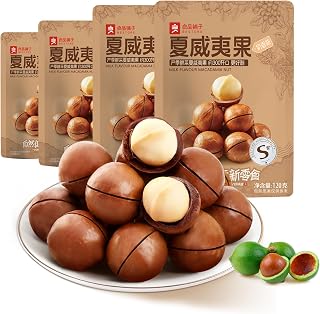 BESTORE Premium Whole Macadamia Nut 4 Pack in Shell Hawaiian Creamy Flavor and Nut Openers Healthy Protein Food Snack 16.93 Oz