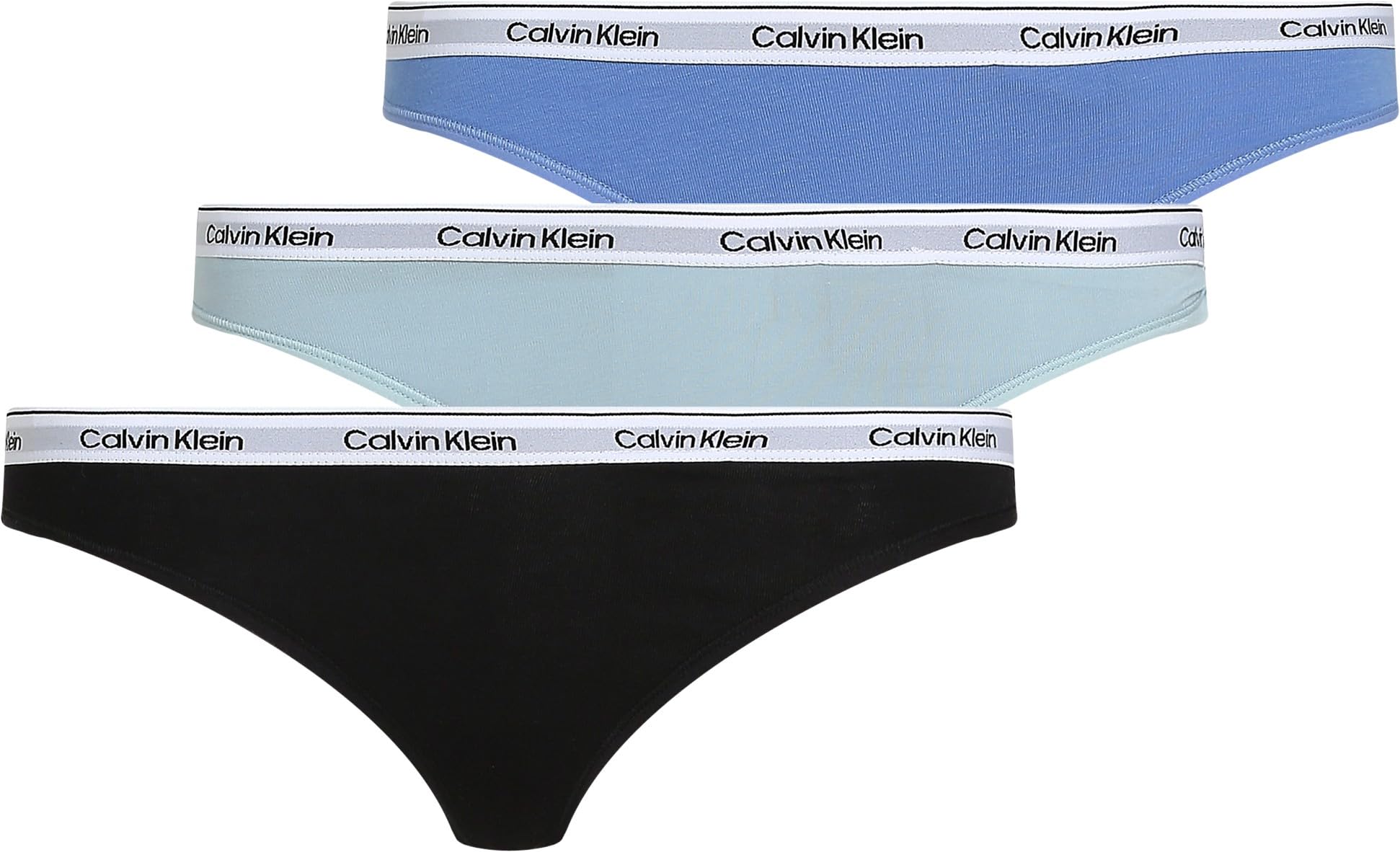 Calvin Klein Women's THONG 3PK, Multi, M