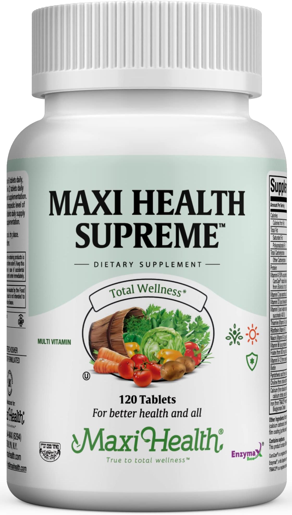 Multivitamin for Men & Women – Supreme High Potency Daily Multi with Minerals, CoQ10 & Antioxidants – Energy, Immune Support, Bone, Heart & Wellness – Vitamin A, C, D, E, B12, B6 & Biotin 120 Tablets